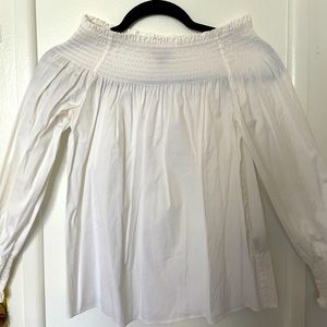 White off the shoulder top